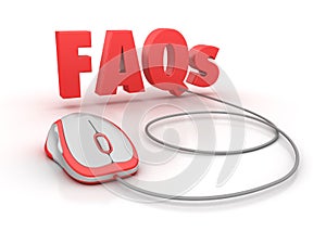 FAQs 3D Word with Computer Mouse