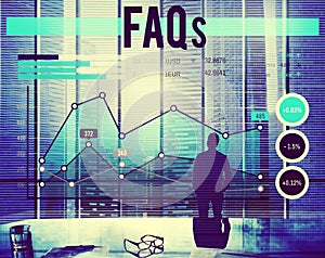 FAQs Frequently Asked Questions Business Planning Concept