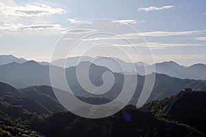 A far-away look to Great Wall of China. Pic was taken in Badaling, September 2017