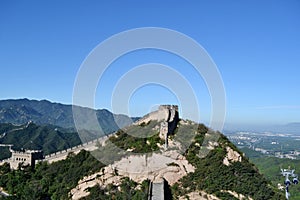 A far-away look to Great Wall of China. Pic was taken in Badaling, September 2017