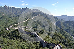 A far-away look to Great Wall of China. Pic was taken in Badaling, September 2017