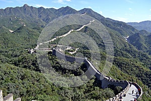 A far-away look to Great Wall of China. Pic was taken in Badaling, September 2017