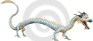 Far East Dragon, Lizard, Isolated