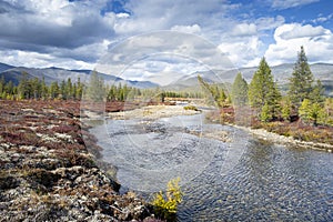 Far East of Russia, Magadan region, Susumansky district, lake Malyk.