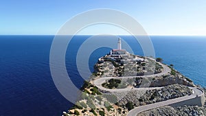 Far Formentor lighthouse at Mallorca, Spain