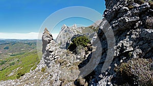 At the far most area of the mythical Bugarach ridge in France