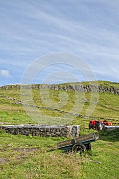 Far Oer Danmark Mykines Island Panorama