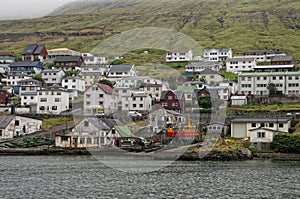 Far Oer Danmark small village Panorama