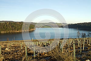 A far side view of Langsett reservior