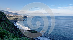 Far view about the coast from Tenerife