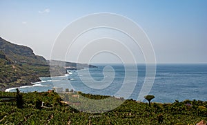 Far view of the coast from Tenerife