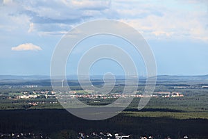 Far view on Hilpoltstein from Schlossberg (Heideck)