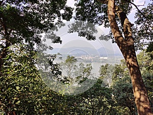 A far view if IIT Campus & adjoining area taken from south bank of river Brahmaputra