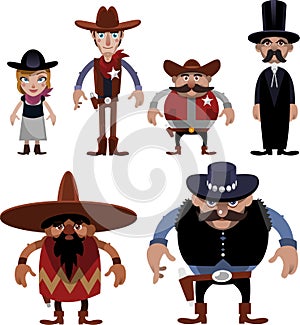 Far west cartoon characters