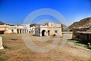 Far west old town in Almeria