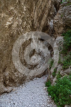 Fara San Martino-Palombaro nature reserve, Chieti. The Gorges of San Martino