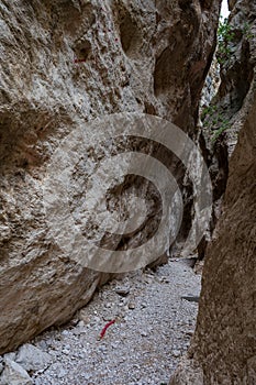 Fara San Martino-Palombaro nature reserve, Chieti. The Gorges of San Martino