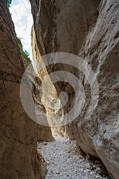 Fara San Martino-Palombaro nature reserve, Chieti. The Gorges of San Martino