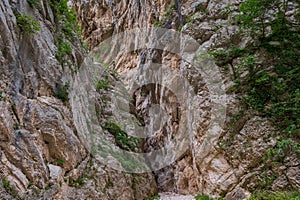 Fara San Martino-Palombaro nature reserve, Chieti. The Gorges of San Martino