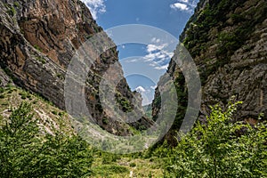 Fara San Martino-Palombaro nature reserve, Chieti. The Gorges of San Martino