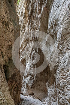 Fara San Martino-Palombaro nature reserve, Chieti. The Gorges of San Martino