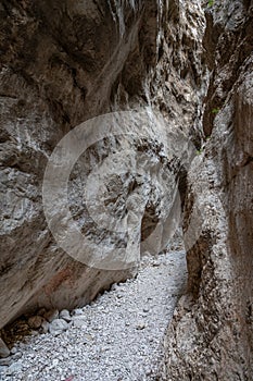 Fara San Martino-Palombaro nature reserve, Chieti. The Gorges of San Martino