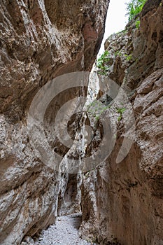 Fara San Martino-Palombaro nature reserve, Chieti. The Gorges of San Martino