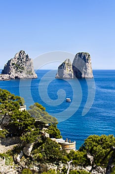 Faraglioni in Capri island - Italy