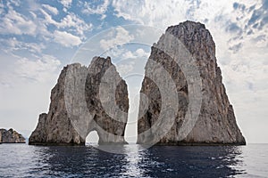 Faraglioni rocks at Capri Island coast