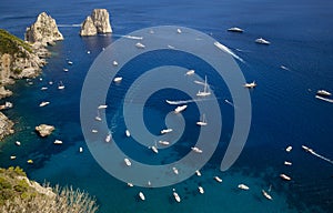 Faraglioni rocks near Capri island