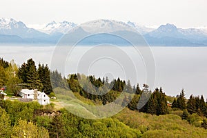 Faraway view of Katmai National Park and Preserve