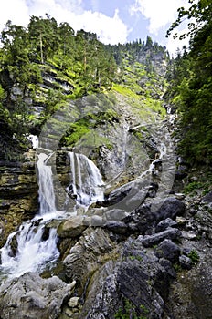 Farchant Waterfalls in Germany