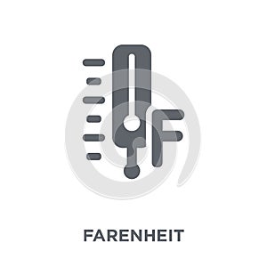 Farenheit icon from collection. photo