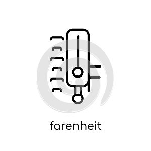 Farenheit icon from collection. photo
