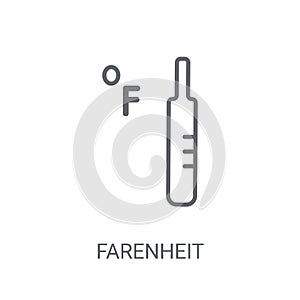 Farenheit icon. Trendy Farenheit logo concept on white backgroun photo