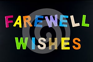 Farewell wish good luck greeting best wishes goodbye