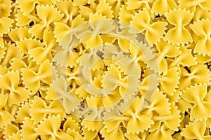 Farfale paste background, top view . close up