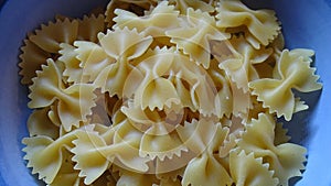Farfalle bow tie pasta