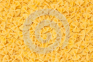 Farfalle pasta background