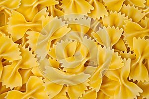 Farfalle pasta background