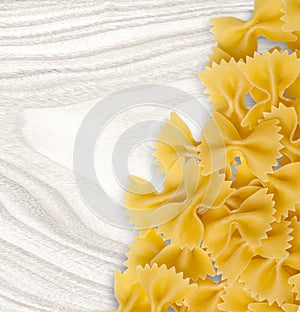 Farfalle pasta dry