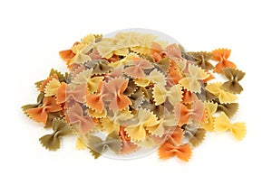 Farfalle tricolore pasta photo