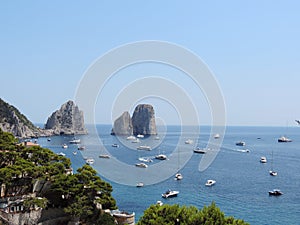 Farglioni in Capri Island, Italy
