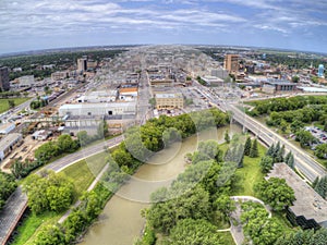 Fargo is a the largest City in North Dakota on the Red River photo