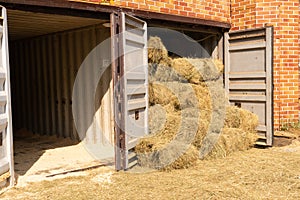 Farm agriculture countryside farming field icon rural line tractor, from hay tree for symbol and pork landscape