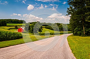 Farm along country road in Southern York County, PA.