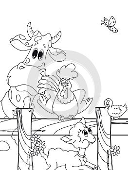 Farm animal cartoon