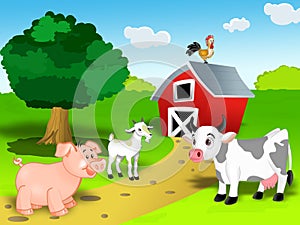 Farm animal set