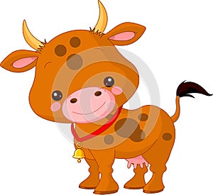 Farm animals. Cow