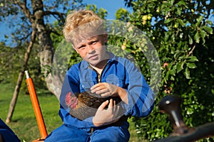 Farm Boy with tractor